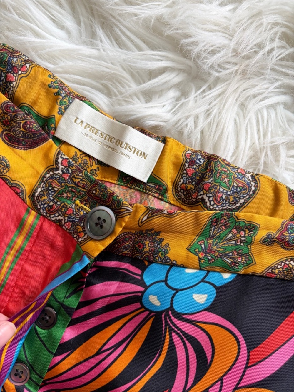 La Prestic Ouiston Lucky Silk Printed Pants Matelas Passion 10 - Picture 5 of 9